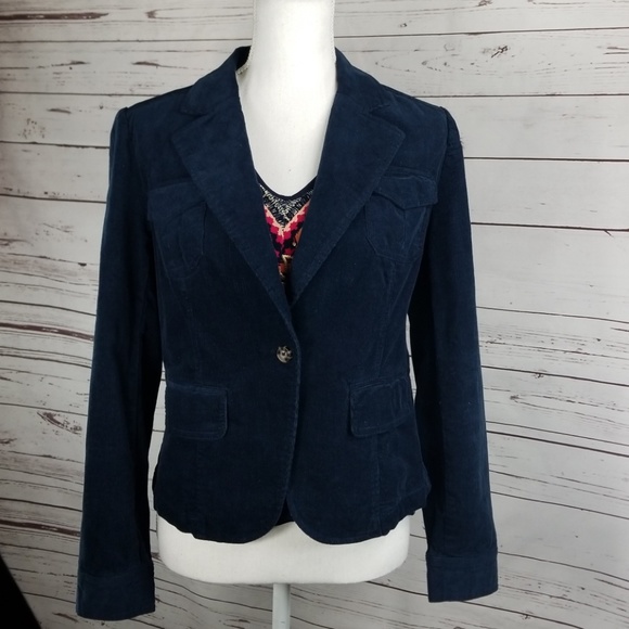 Per Se Jackets & Blazers - Navy Blue corduroy Per Se Blazer Size Small